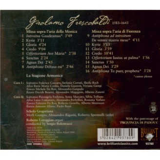 FRESCOBALDI - Balestracci - Missa sopra la Monica