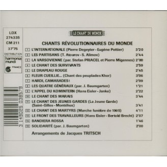 Chants révolutionnaires du monde (L'internationale... )