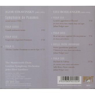 STRAVINSKY - Gardiner - Symphonie de psaumes, pour chur et orchestre