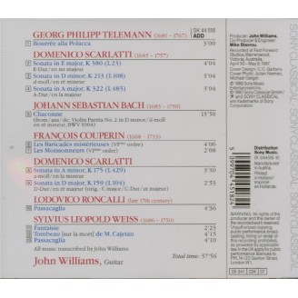 The Baroque Album Transcr. John Williams