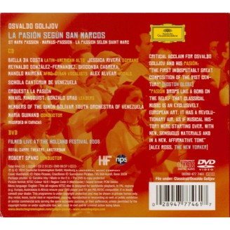 GOLIJOV - Guinand - La passion selon St-Marc (+ DVD) + DVD