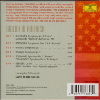 Giulini in America : Los Angeles Philharmonic