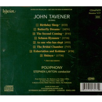 TAVENER - Polyphony - Schuon Hymnen