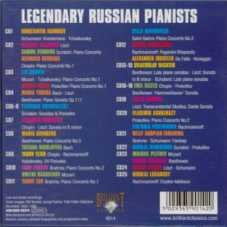 Legendary Russian Pianists