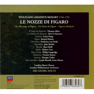 MOZART - Solti - Le nozze di Figaro (Les noces de Figaro), opéra bouffe