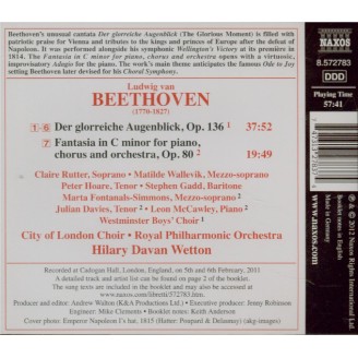 BEETHOVEN - Wetton - Der glorreiche Augenblick, cantate op.136