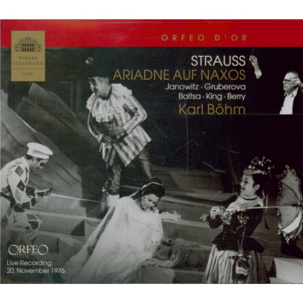 STRAUSS - Böhm - Ariadne auf Naxos (Ariane à Naxos), opéra op.60 live Wien 20 - 11 - 1976