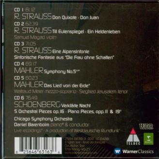 STRAUSS - Barenboim - Don Quixote, pour violoncelle, alto et grand orche