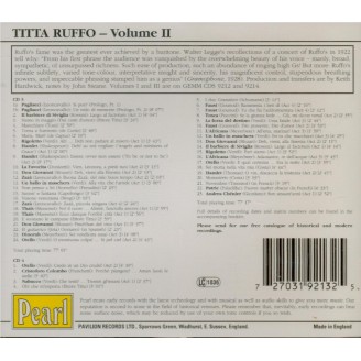 Titta Ruffo edition / vol.2