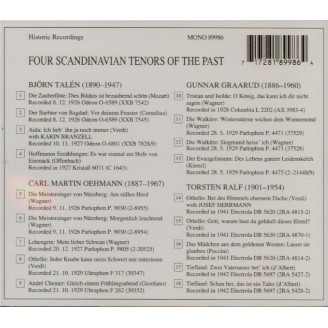 Four Scandinavian Tenors of the Past