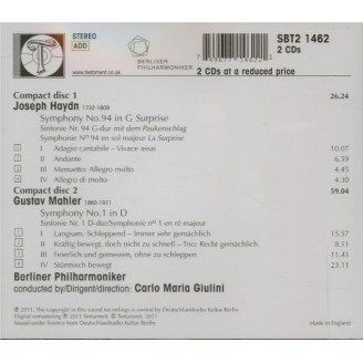 HAYDN - Giulini - Symphonie n°94 en do majeur Hob.I:94 'Surprise'