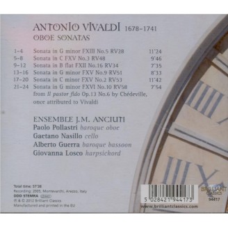 Oboe Sonatas Transcriptions pour hautbois