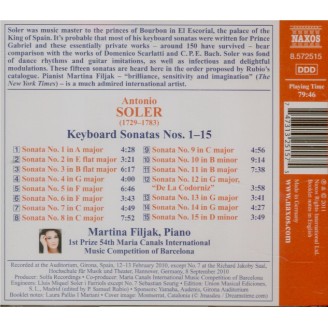Keybord Sonatas n°1-15