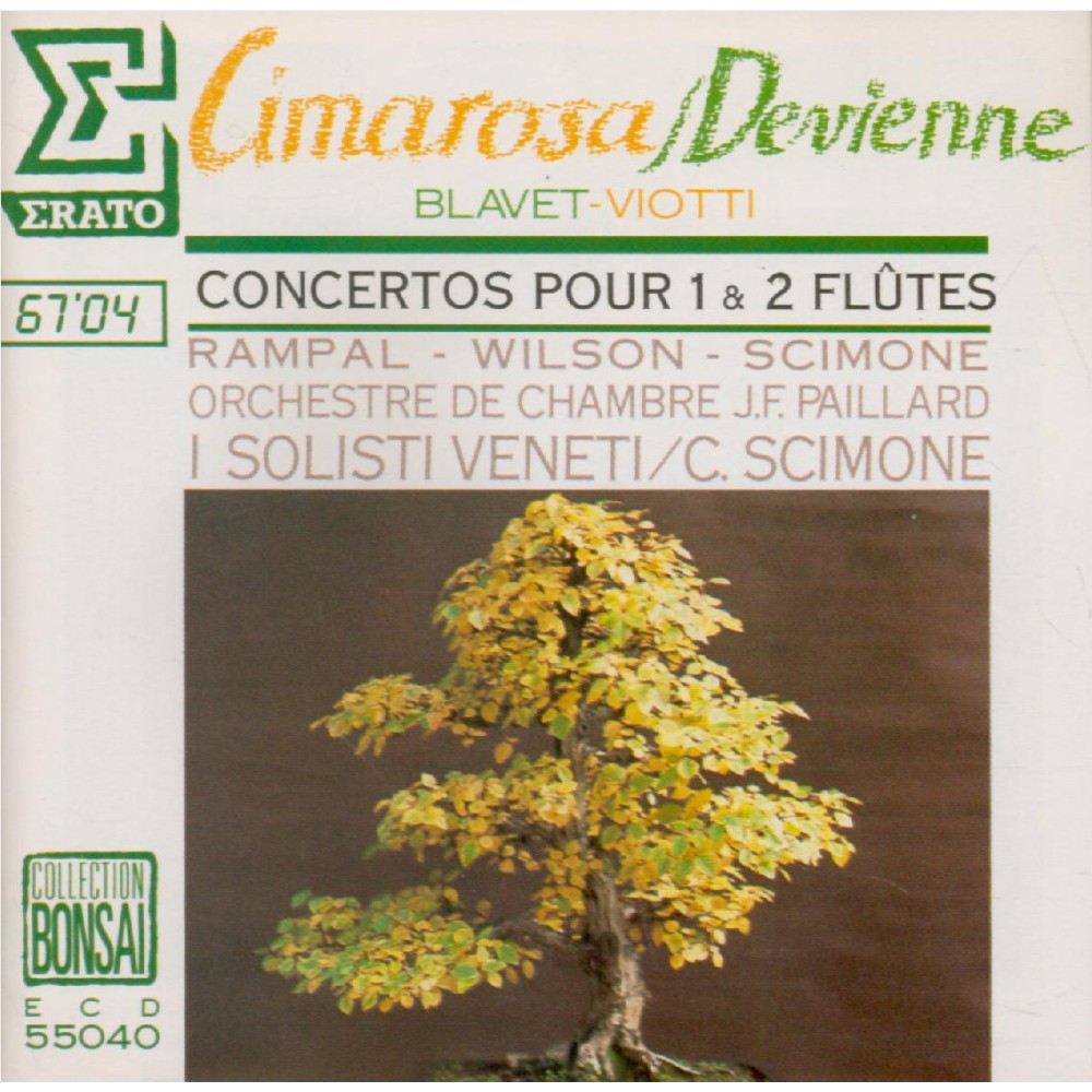 DEVIENNE - Rampal - Symphonie concertante pour 2 flûtes op.76