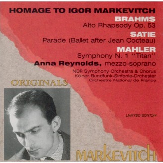 BRAHMS - Markevitch - Rhapsodie pour contralto