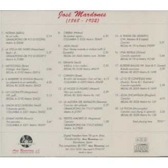 airs d'opéras et chansons espagnoles