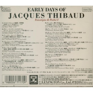 Early Days of Jacques Thibaud Fonotipia & Pathé I