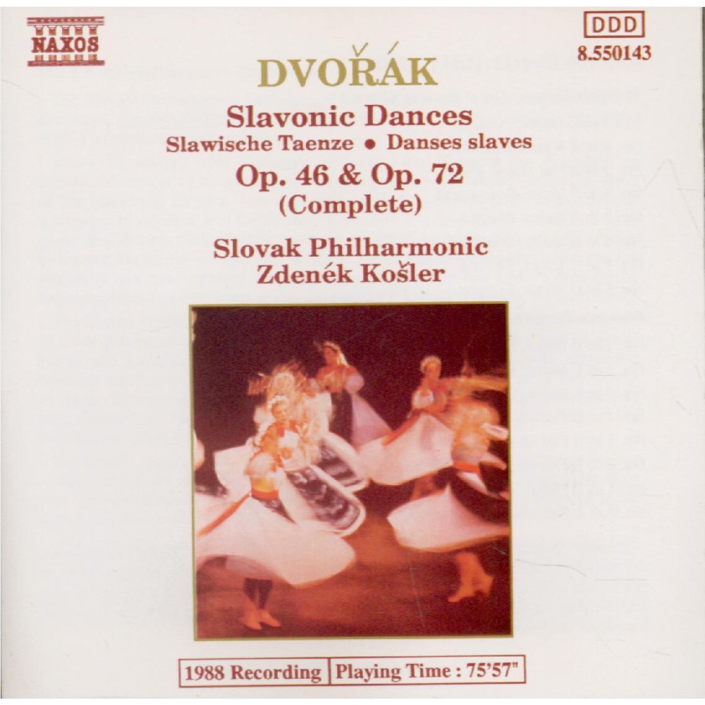 DVORAK - Kosler - Danses slaves op.46 (version orchestre)