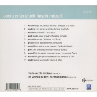 Opera Arias : Gluck Haydn Mozart