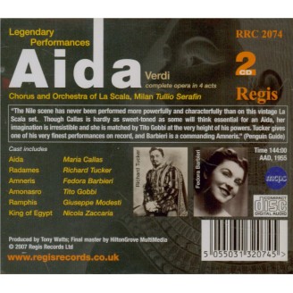 VERDI - Serafin - Aida, opéra en quatre actes (Live Milano, 1955) Live Milano, 1955