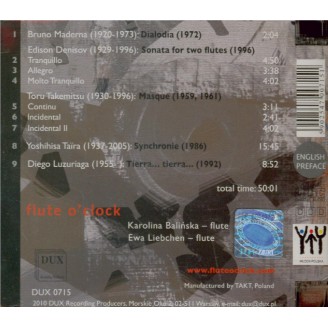 Now 20th Century Masterpieces for Two Flutes