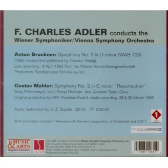 BRUCKNER - Adler - Symphonie n°3 en ré mineur WAB 103