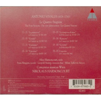 VIVALDI - Harnoncourt - Le quattro stagioni (Les quatre saisons) op.8