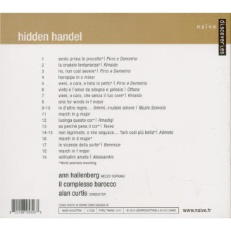HAENDEL - Ann Hallenberg - Hidden Handel