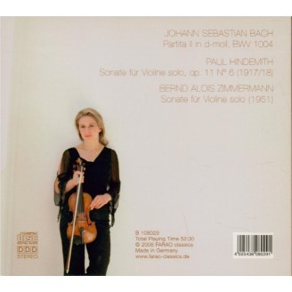 BACH - Hartmann - Partita pour violon seul n°2 en ré mineur BWV.1004