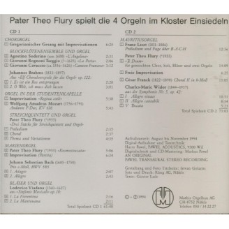 Pater Theo Flury spielt die 4 Orgeln im Kloster Einsiedeln