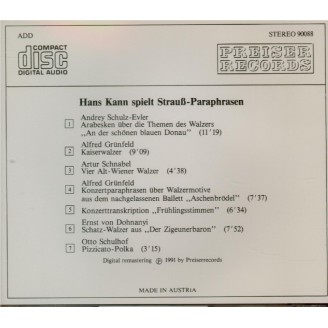 Hans Kann spielt Strauss-Paraphrasen
