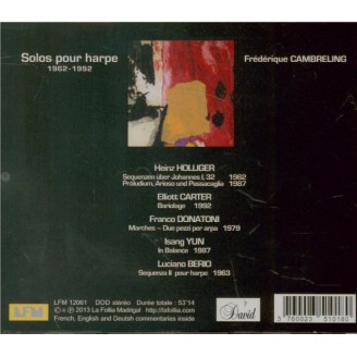 Solos pour harpe 1962-1992