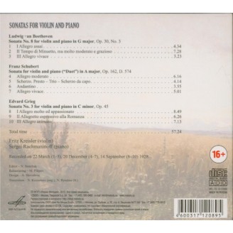 Sonatas for Violin and Piano