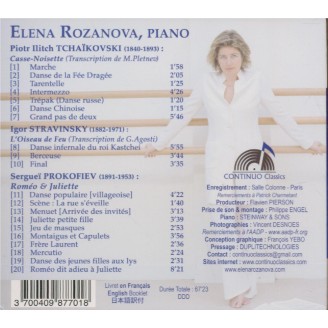 TCHAIKOVSKY - Rozanova - Casse-noisette op.71 : extraits Transcriptions pour piano