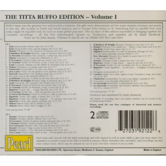 The Titta Ruffo Edition vol.1