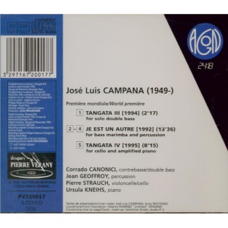 CAMPANA - Canonici - Tangata III, pour contrebasse