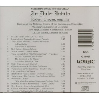 In Dulci Jubilo Christmas Music for Organ