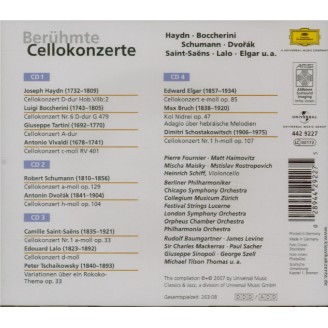Berühmte Cellokonzerte