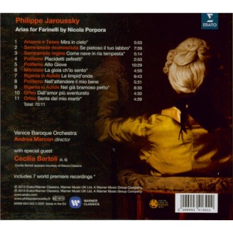 Arias for Farinelli by Porpora