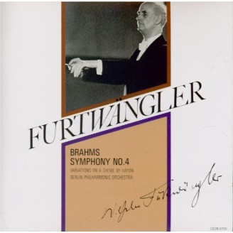 BRAHMS - Furtwängler - Symphonie n°4 pour orchestre en mi mineur op.98 (Import Japon)