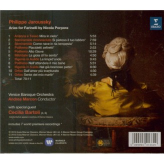 Arias for Farinelli by Porpora