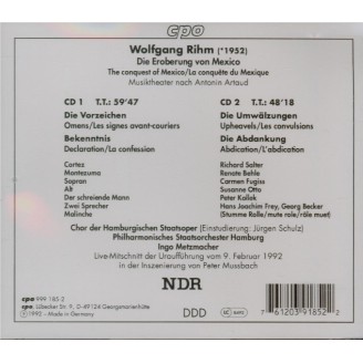 RIHM - Metzmacher - Die Eroberung von Mexiko (La conquête du Mexique), m