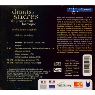 Chants sacrés du Paraguay Baroque