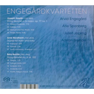 HAYDN - Engegardkvartet - Quatuor à cordes n°81 en sol majeur op.77 n°1