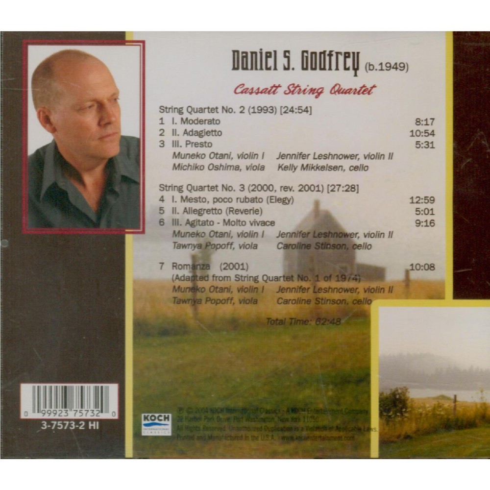 STRONG GODFREY - Cassatt Quartet - Quatuor à cordes n°2