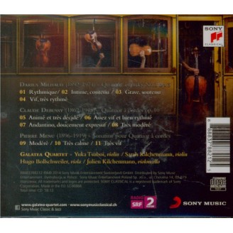 Belle époque Music for string quartet by Milhaud, debussy and Menu