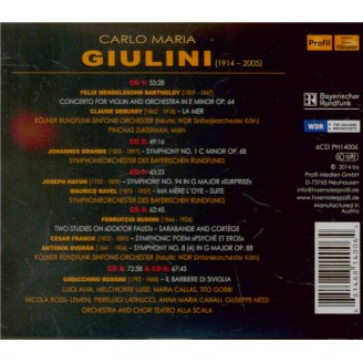 DEBUSSY - Giulini - La mer, trois esquisses symphoniques pour orchestre