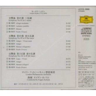 HAYDN - Jochum - Symphonies n°95, 99 & 102 (Import Japon)