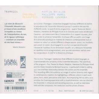MATALON - Ensemble Mesostics - Tramages (+ DVD)