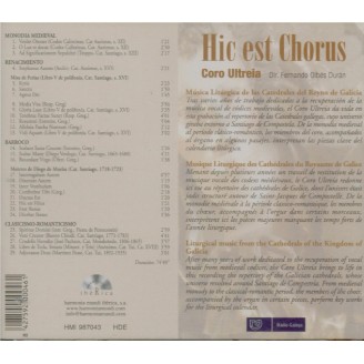 Hic est Chorus Musica Liturgica de las Catedrales del Reyno de Galicia